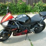 Side view of my 2003 Yamaha YZF-R6 Limited Edition